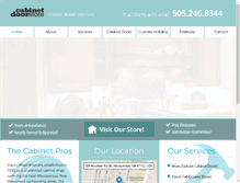 Tablet Screenshot of cabinetdoorsabq.com